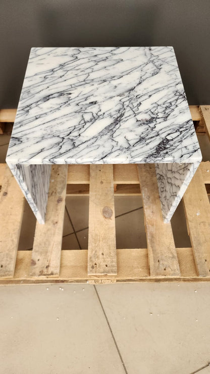 Calacatta Viola Marble Side Table