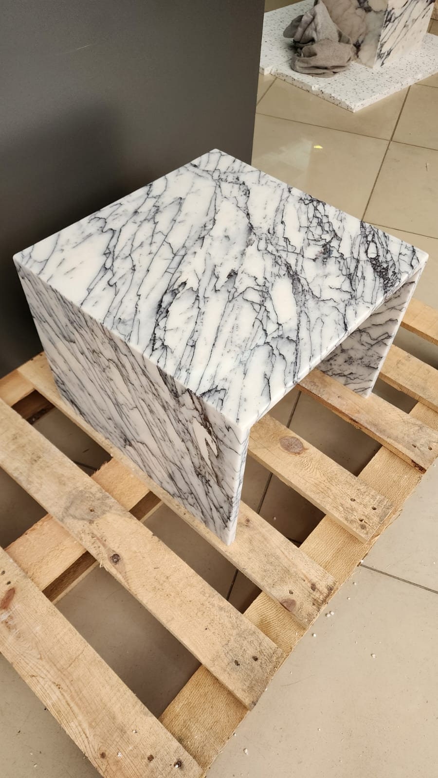 Calacatta Viola Marble Side Table