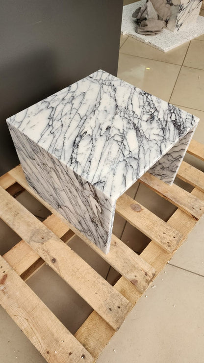 Calacatta Viola Marble Side Table