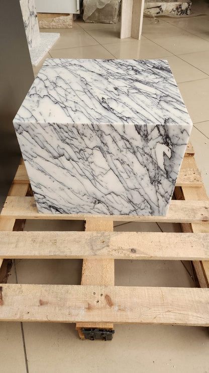 Calacatta Viola Marble Side Table