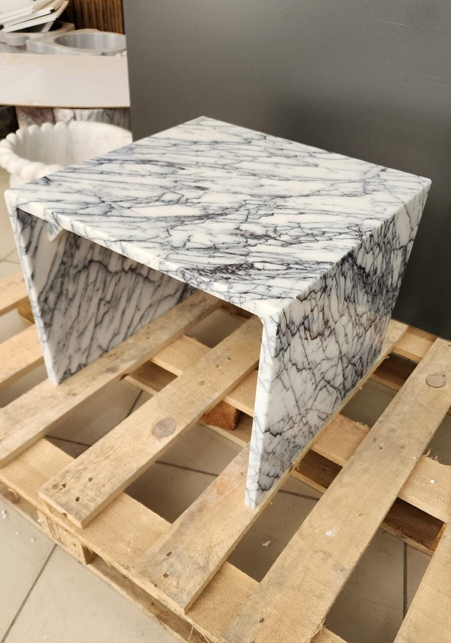 Calacatta Viola Marble Side Table