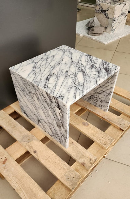 Calacatta Viola Marble Side Table