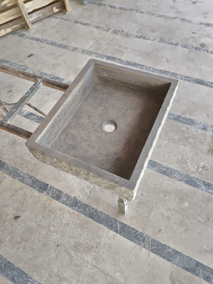 Silver Travertine Sink