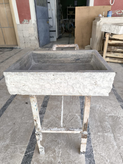 Silver Travertine Sink