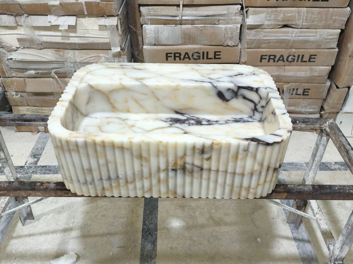 Calacatta Gold Marble Sink