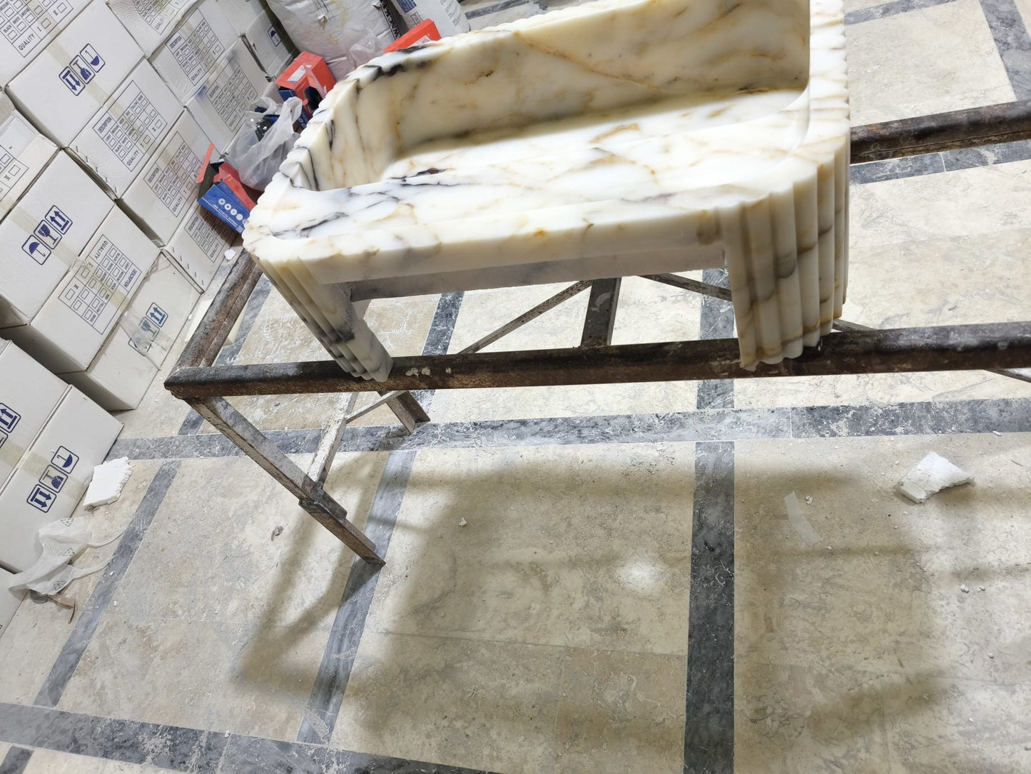 Calacatta Gold Marble Sink