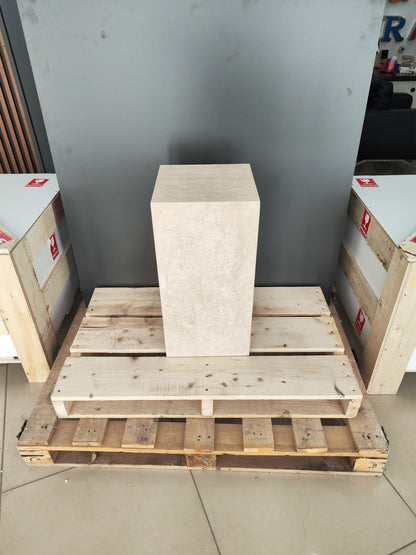 Travertine Plinth Table