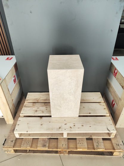 Travertine Plinth Table