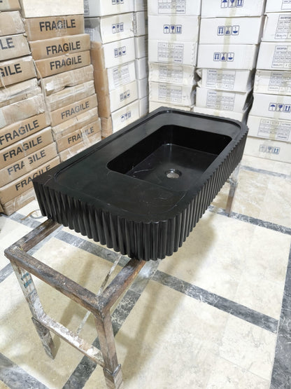 Nero Marquina Marble Sink