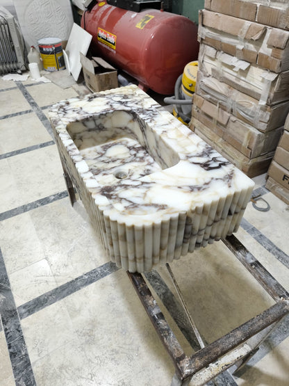 Calacatta Viola Marble Sink
