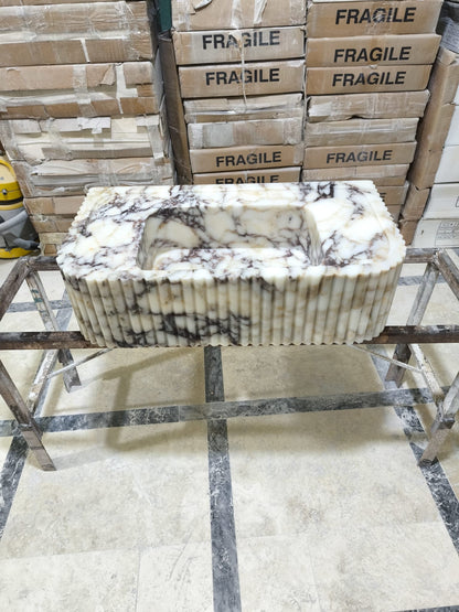 Calacatta Viola Marble Sink