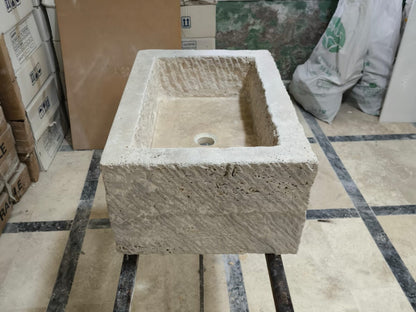 Rustic Travertine Marble Sink
