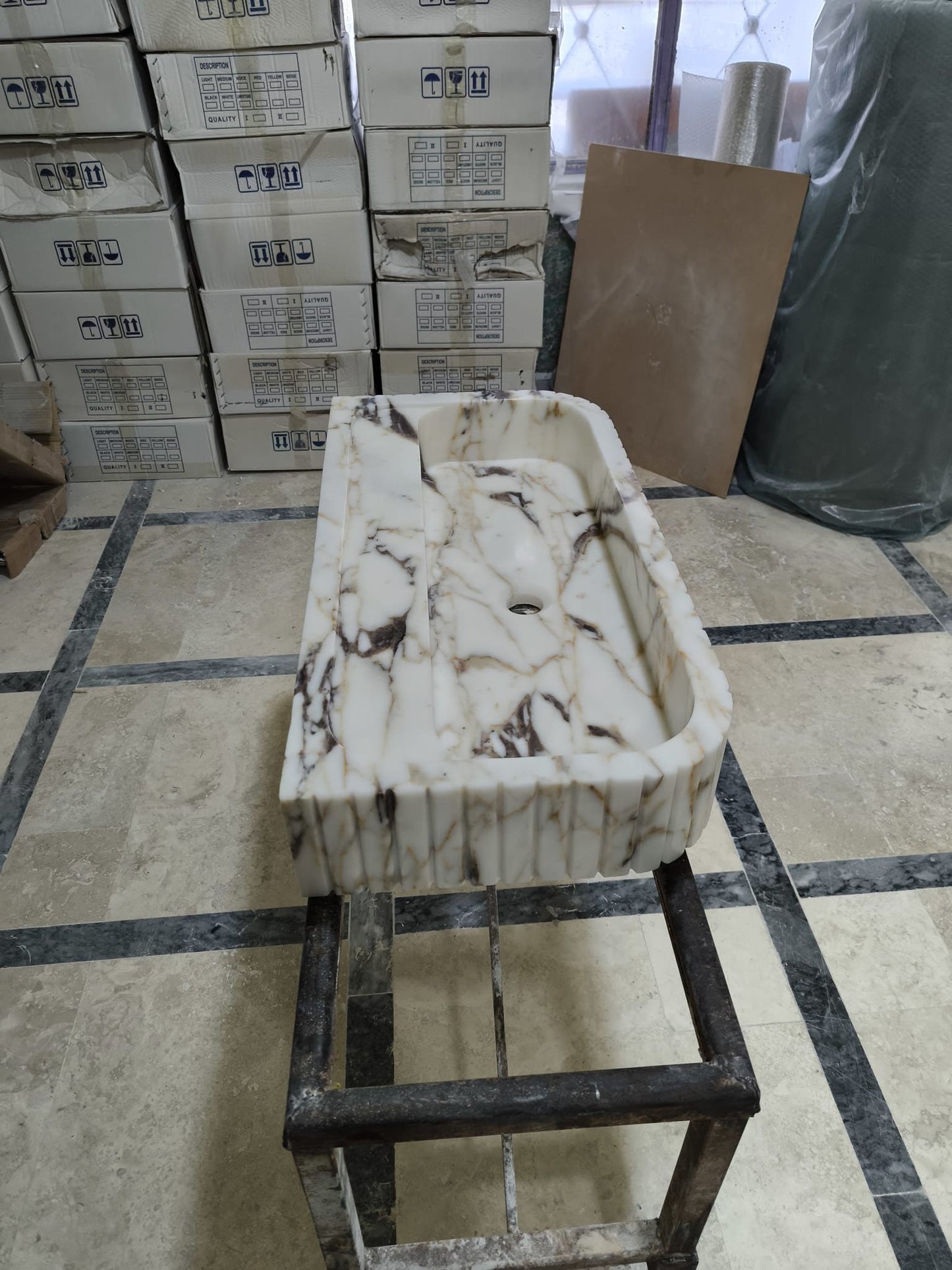 Calacatta Gold Marble Sink