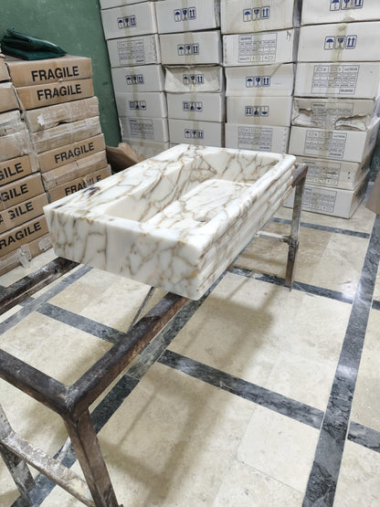 Calacatta Gold Marble Sink