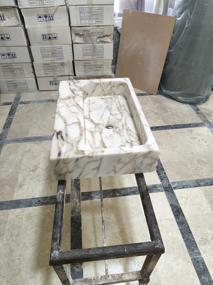 Calacatta Gold Marble Sink
