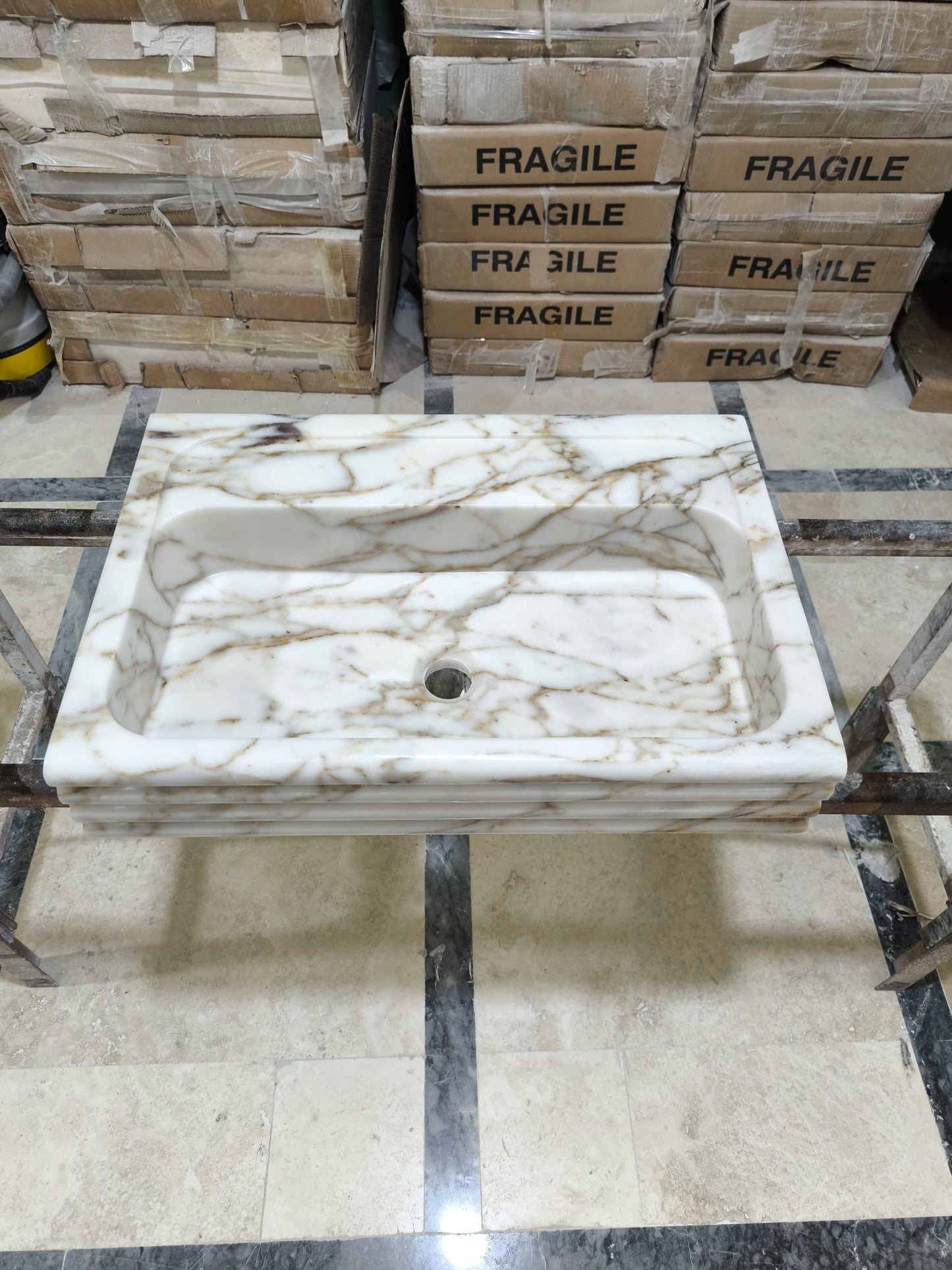 Calacatta Gold Marble Sink