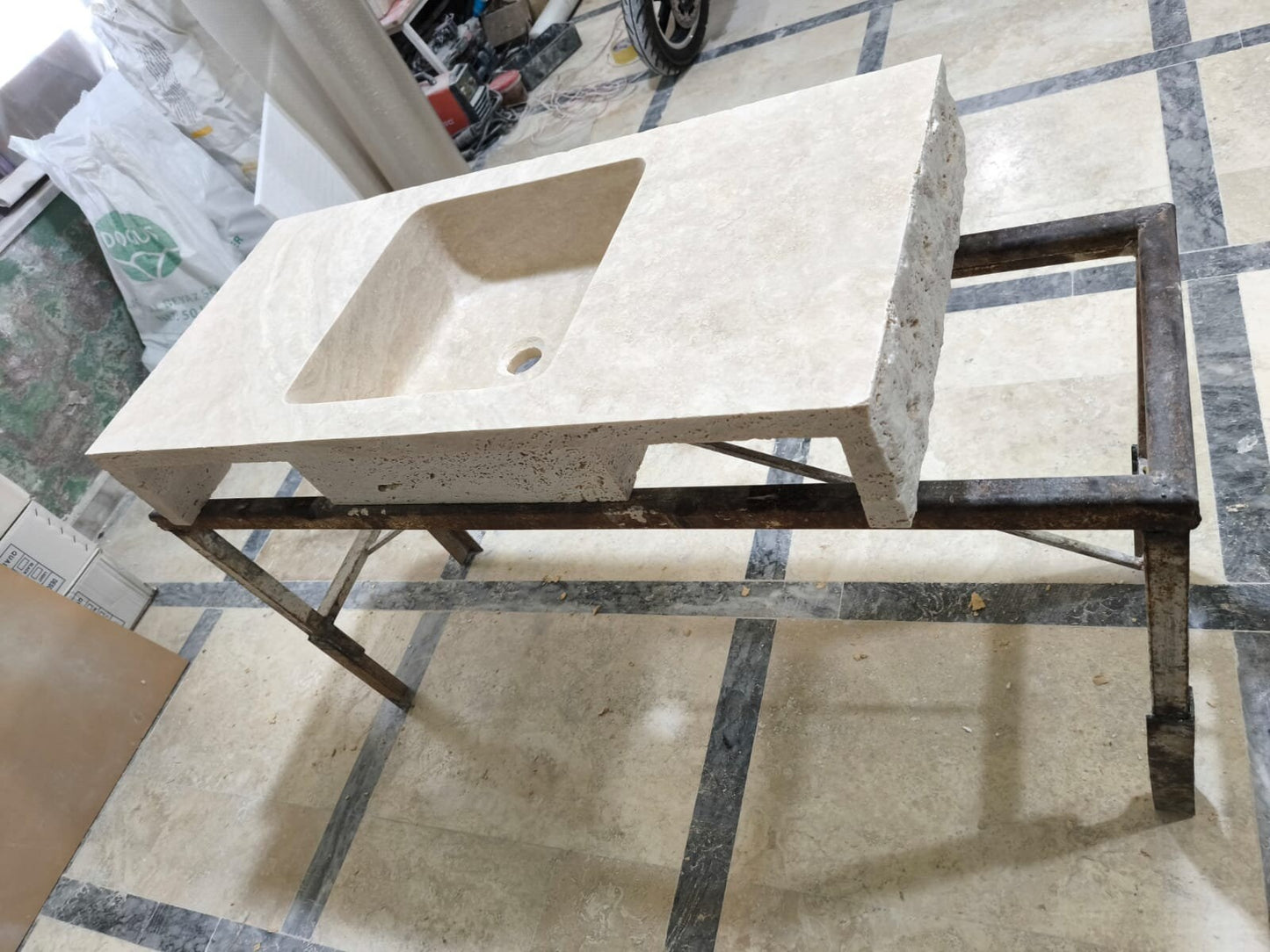 Travertine Sink