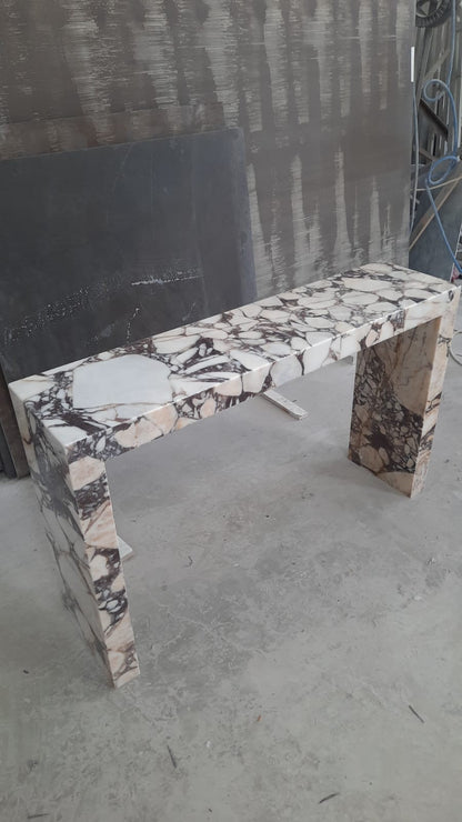 Calacatta Viola Marble Console Table