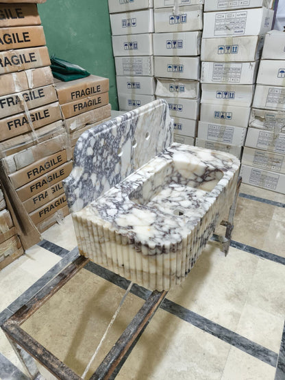Calacatta Viola Marble Sink