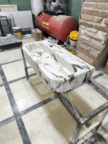 Calacatta Gold Marble Sink