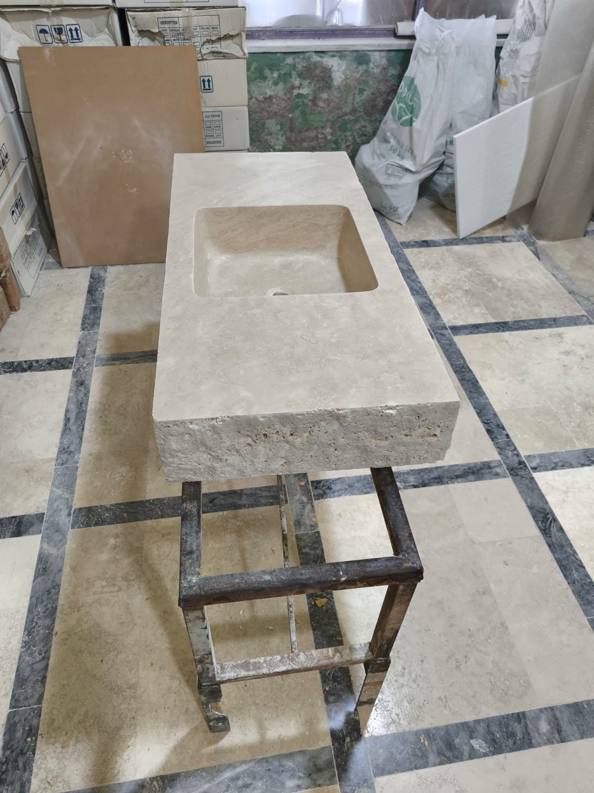 Travertine Sink