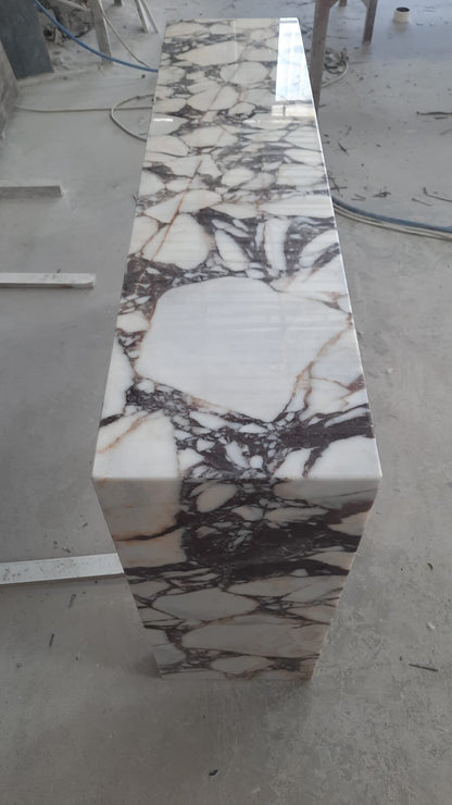 Calacatta Viola Marble Console Table