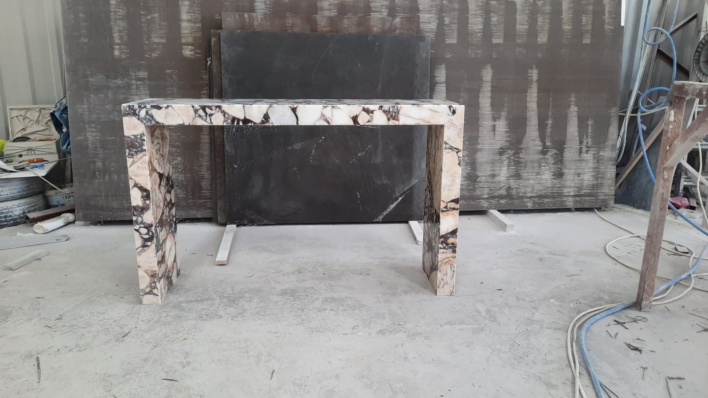 Calacatta Viola Marble Console Table
