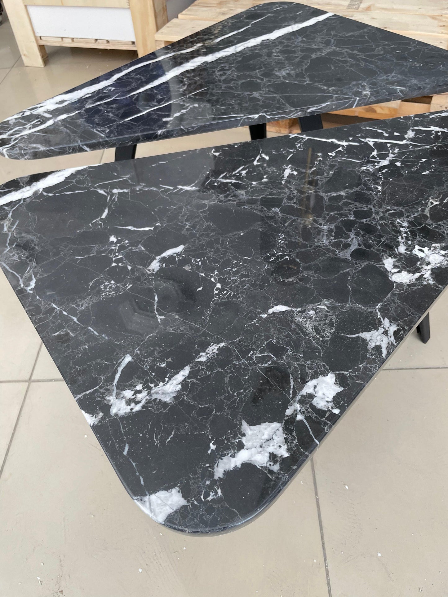 Black Marquina Marble Coffee Table