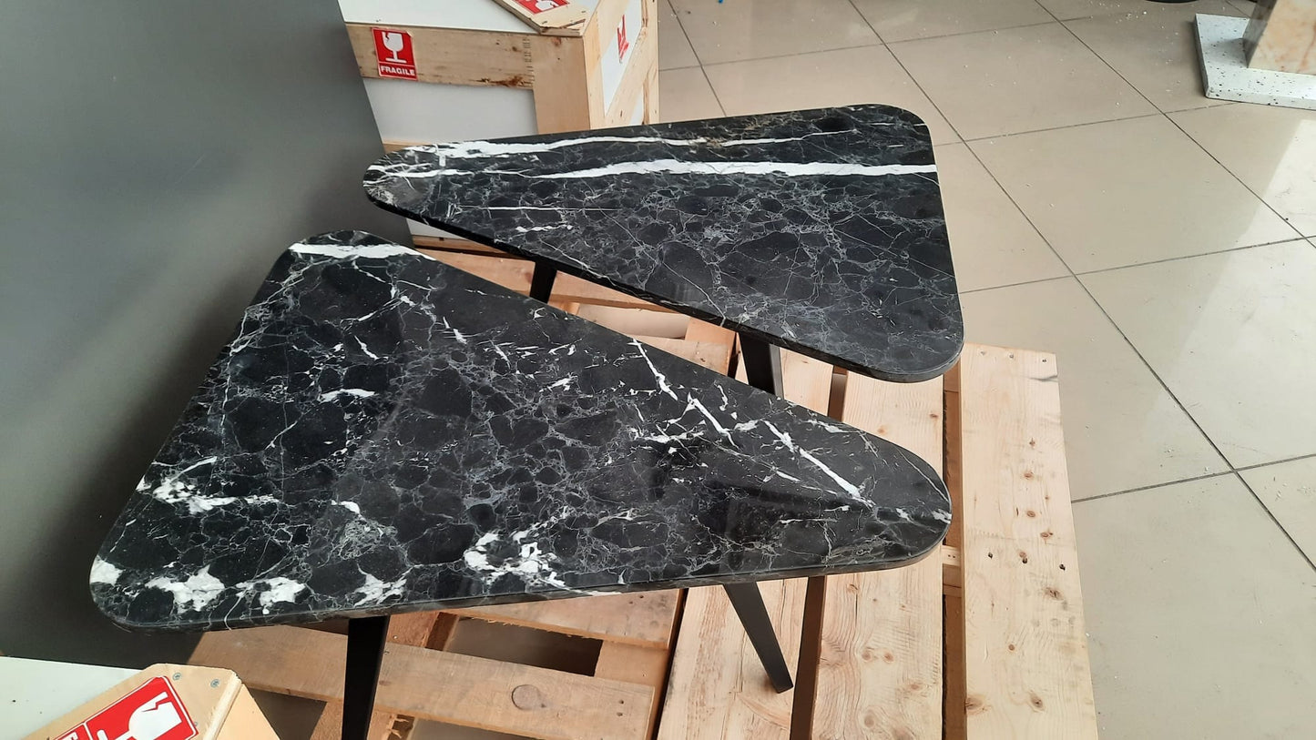 Black Marquina Marble Coffee Table
