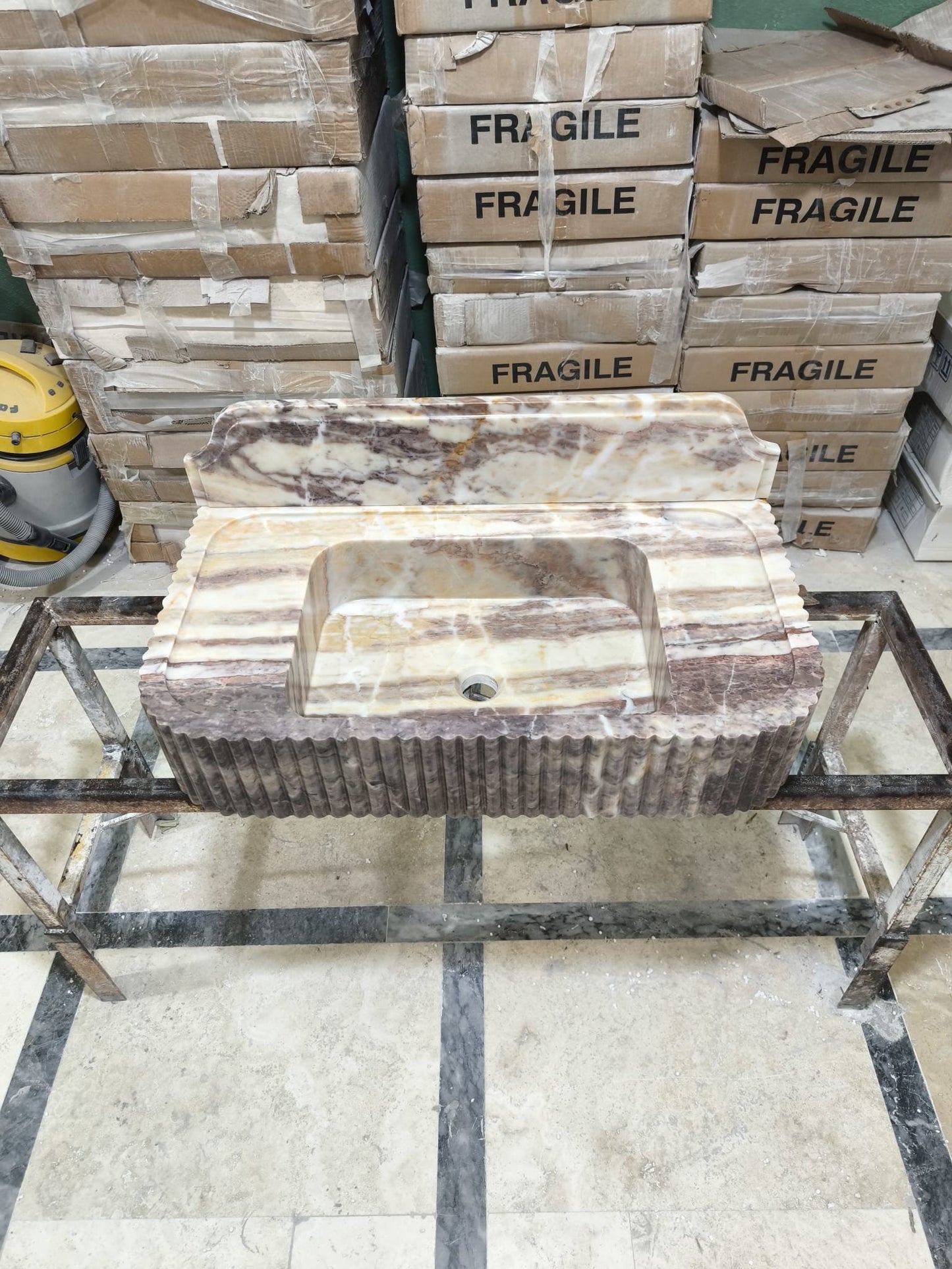 Pink Marble Sink