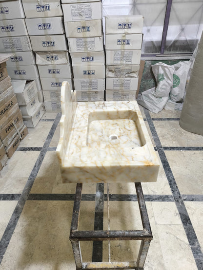 Calacatta Sugar Marble Sink