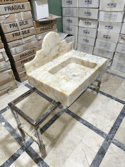 Calacatta Sugar Marble Sink