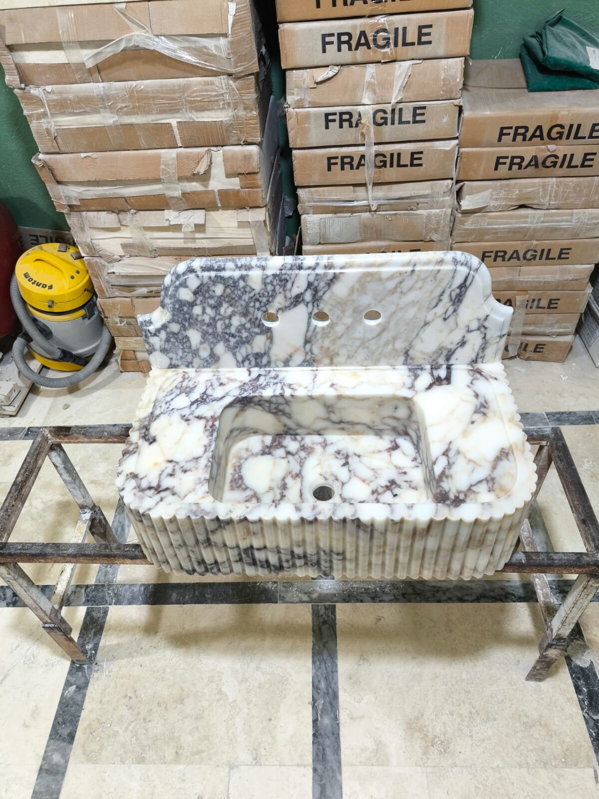 Calacatta Viola Marble Sink
