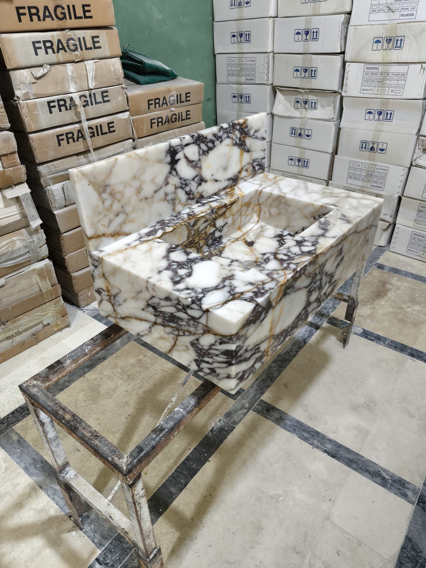 Calacatta Marble Sink