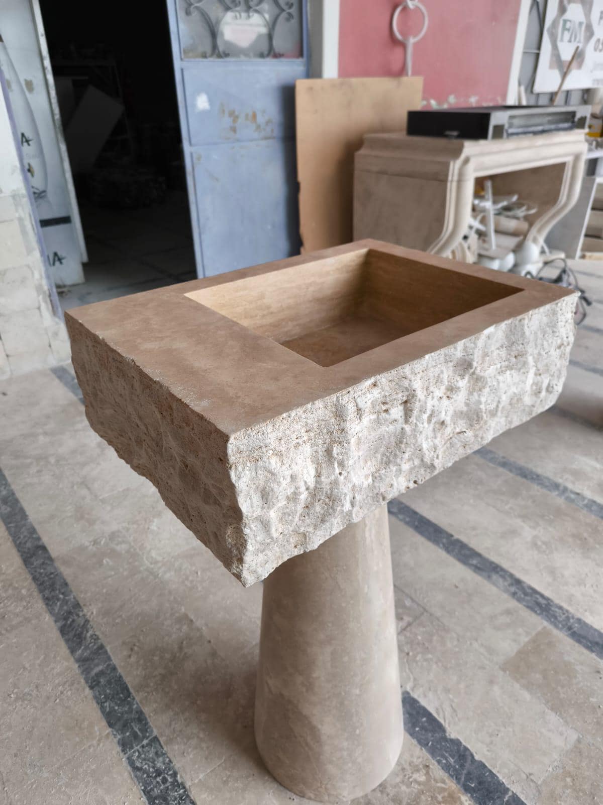 Travertine Marble Sink