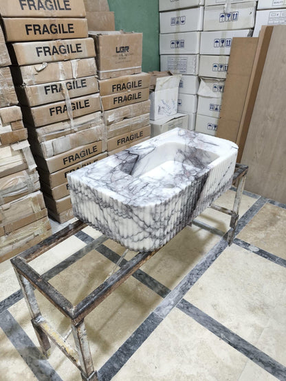 Lilac Marble Sink