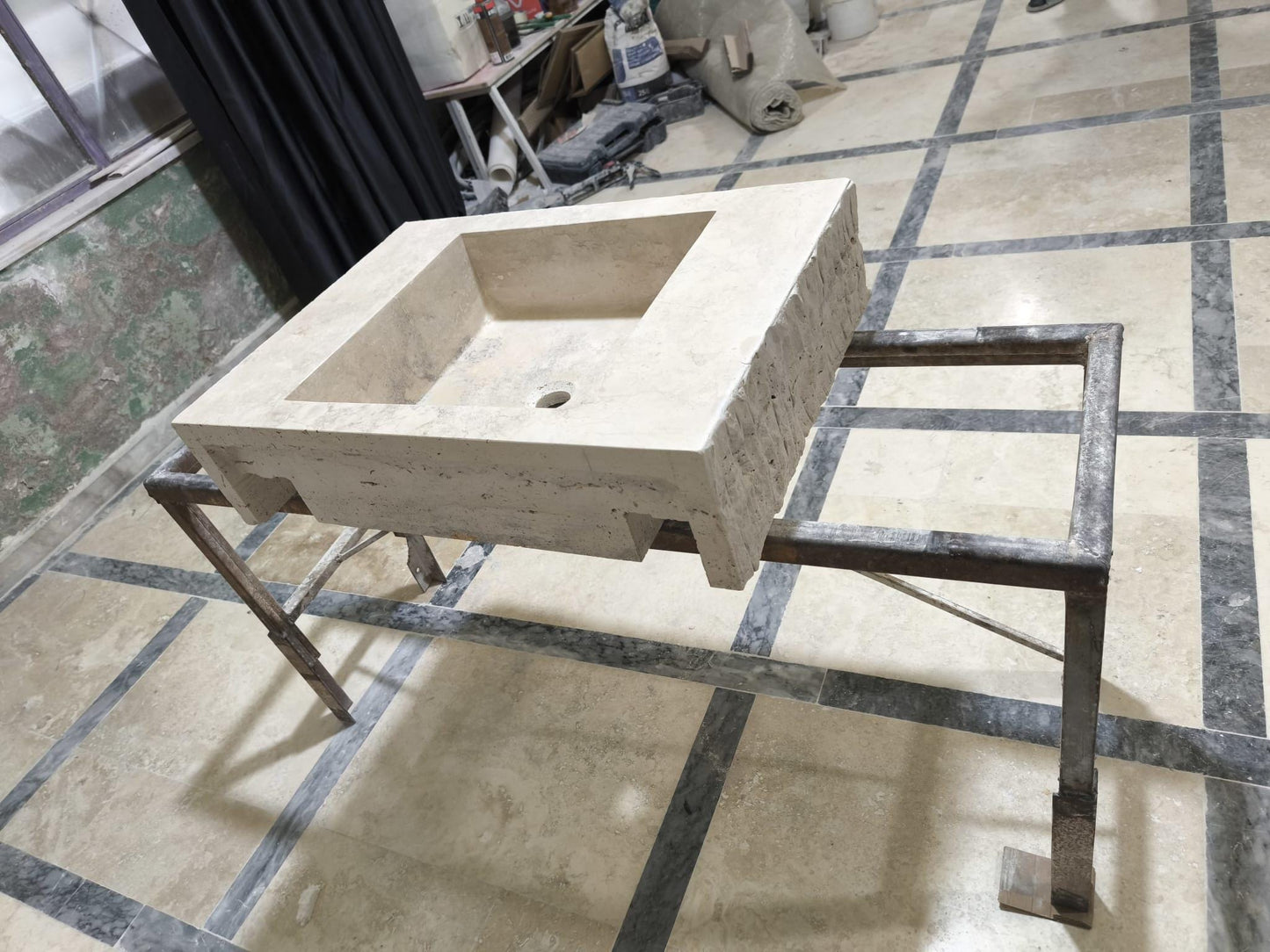 Custom Travertine Sink