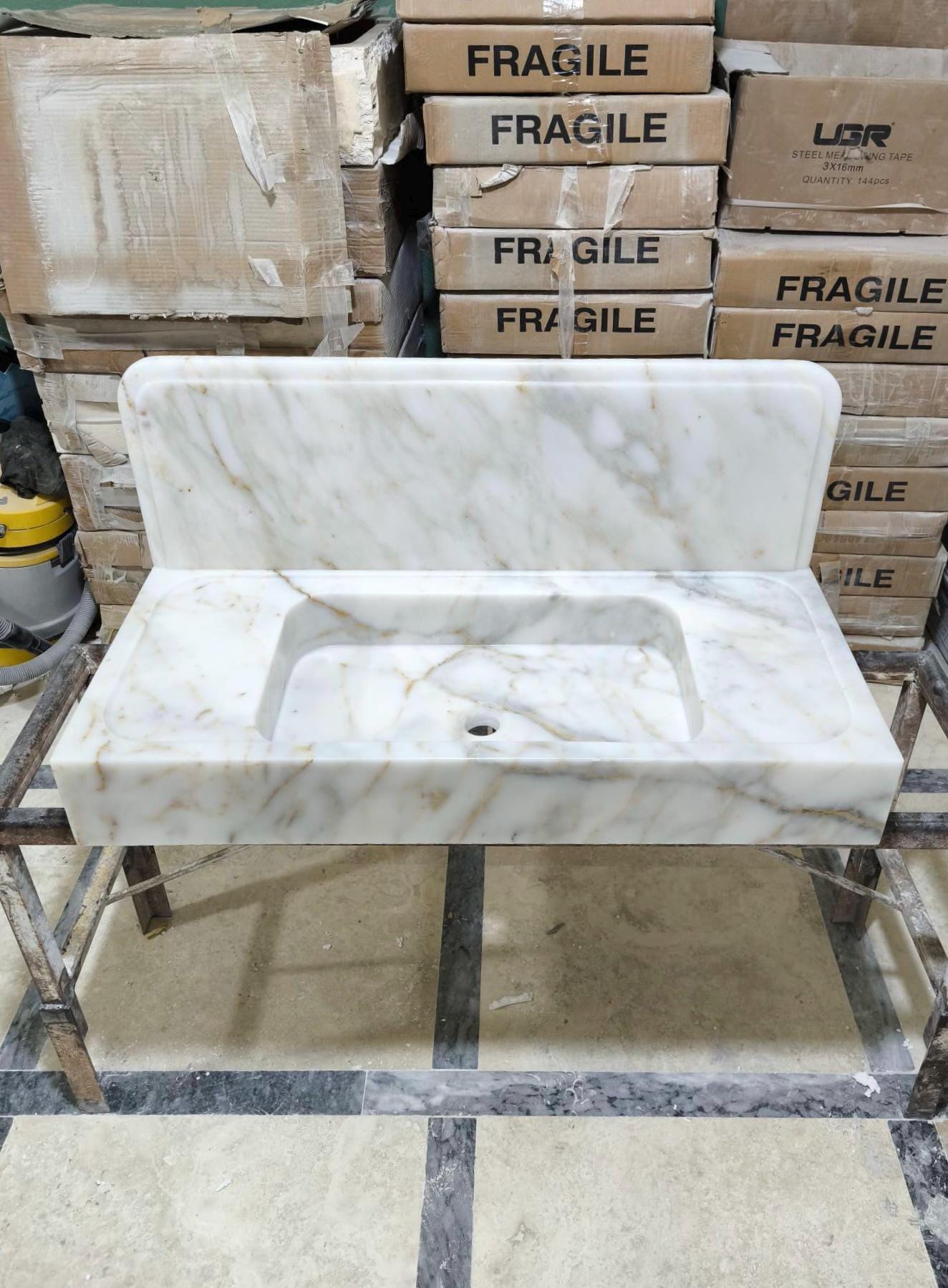 Calacatta Gold Marble Sink