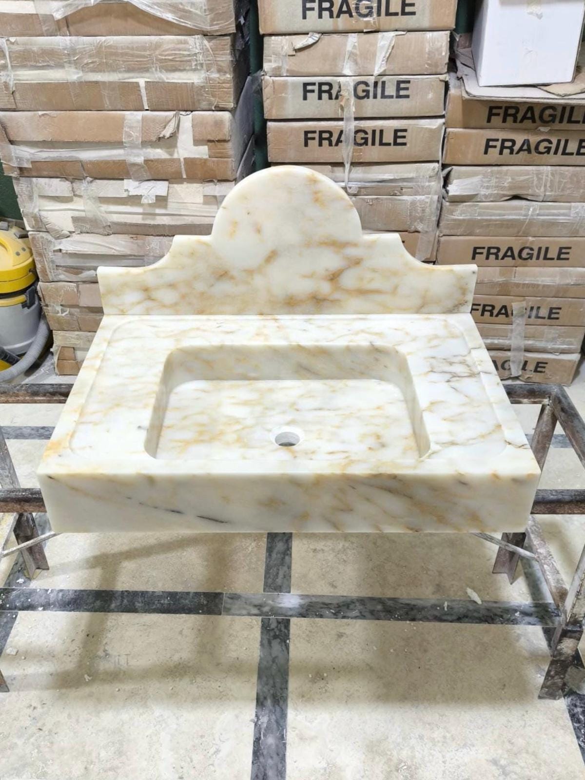 Calacatta Sugar Marble Sink