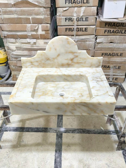 Calacatta Sugar Marble Sink