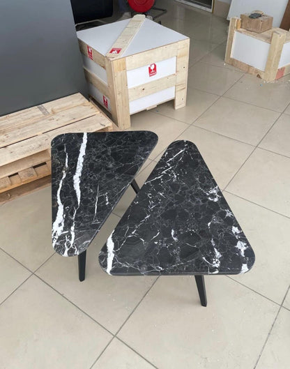 Black Marquina Marble Coffee Table