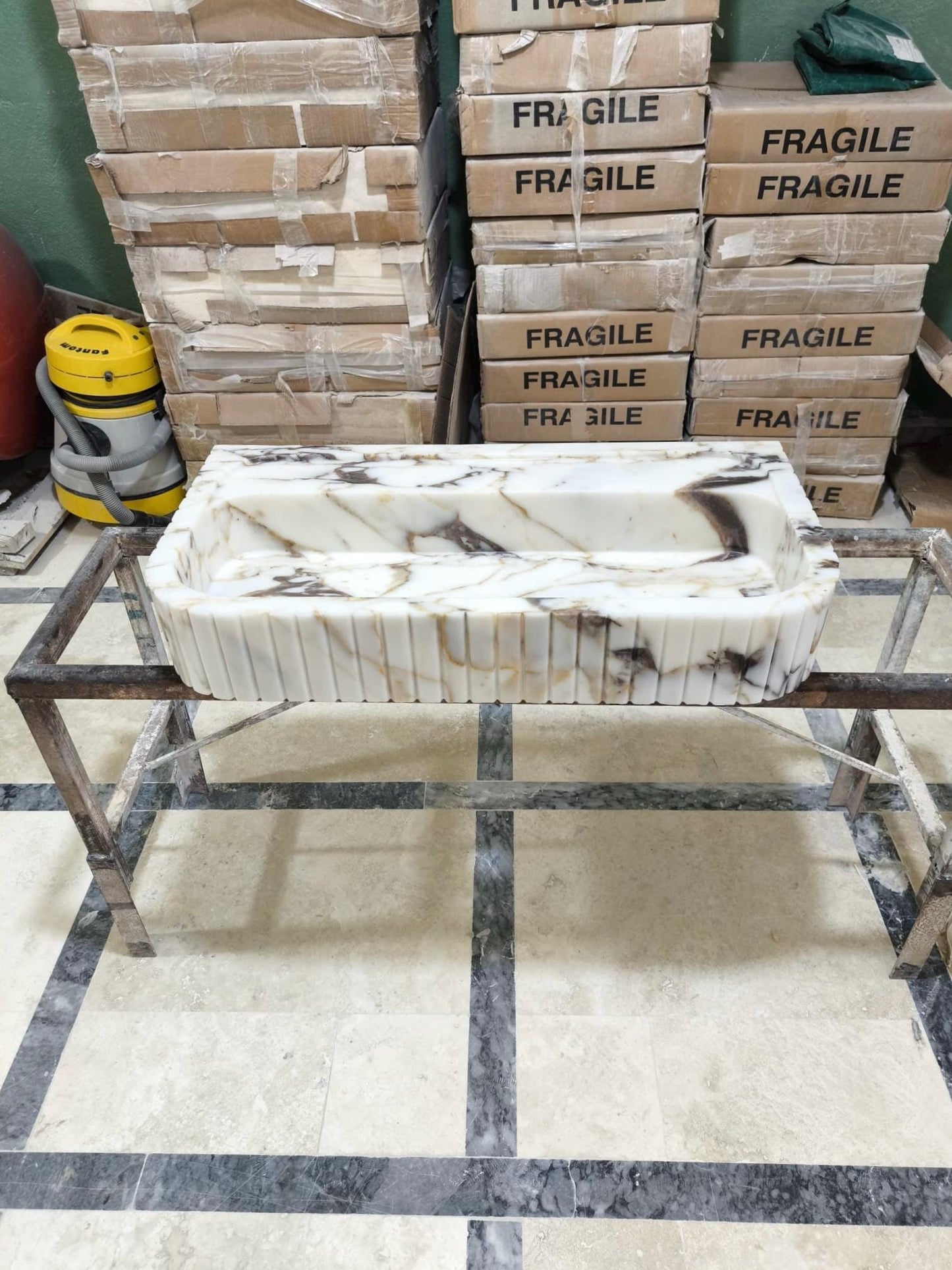 Calacatta Gold Marble Sink