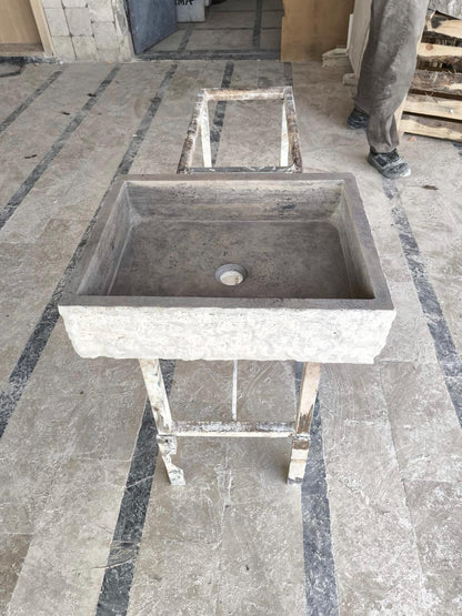 Silver Travertine Sink