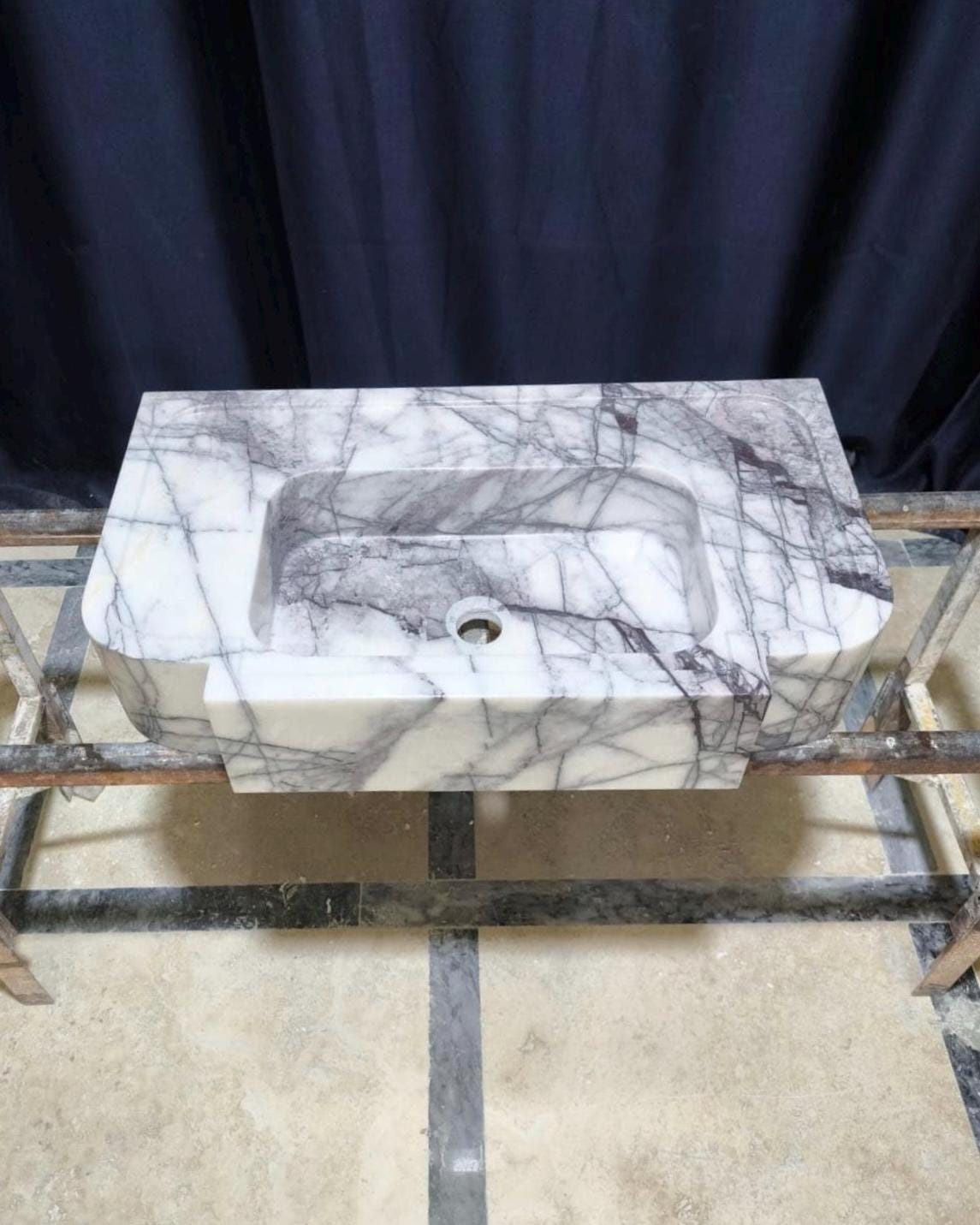 Lilac Marble Sink