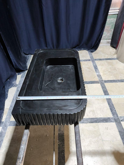 Nero Marquina Fluted Sink