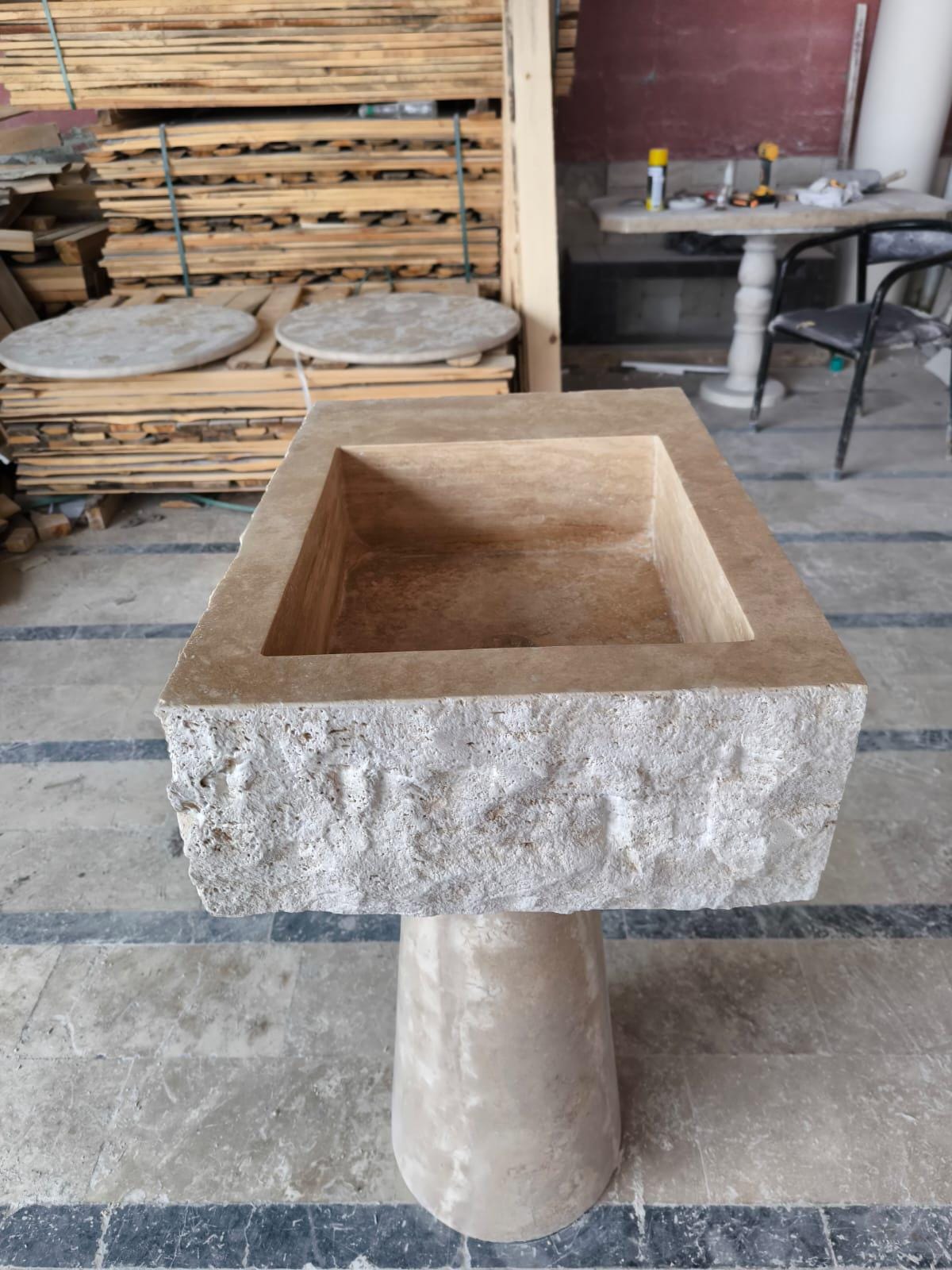 Travertine Marble Sink