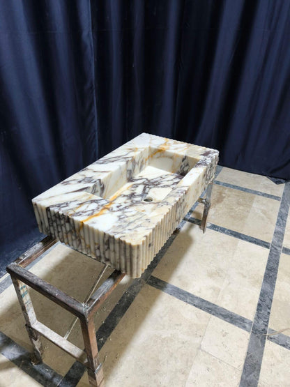 Calacatta Viola Marble Sink