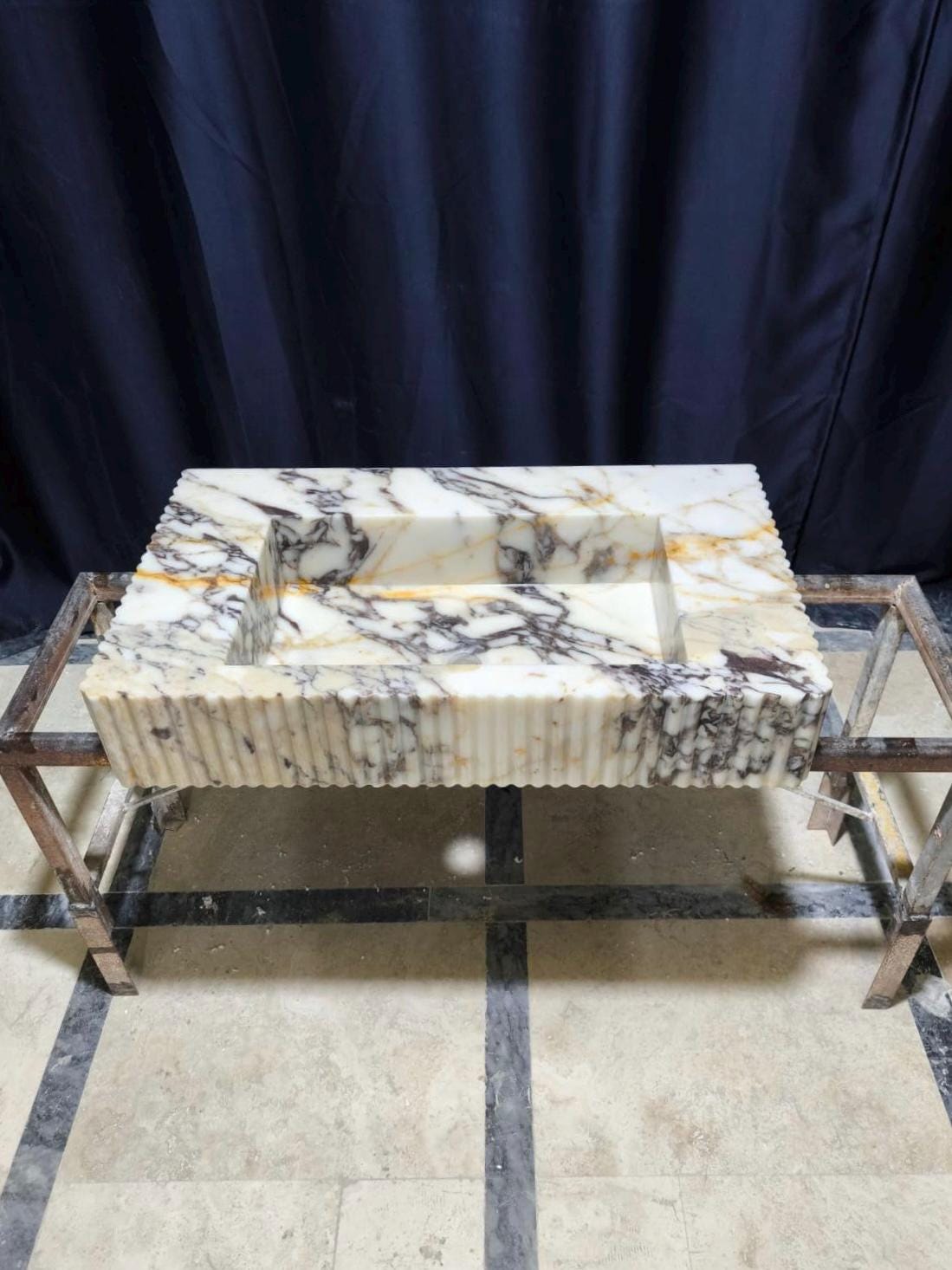 Calacatta Viola Marble Sink