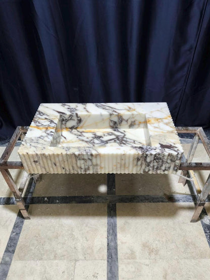 Calacatta Viola Marble Sink
