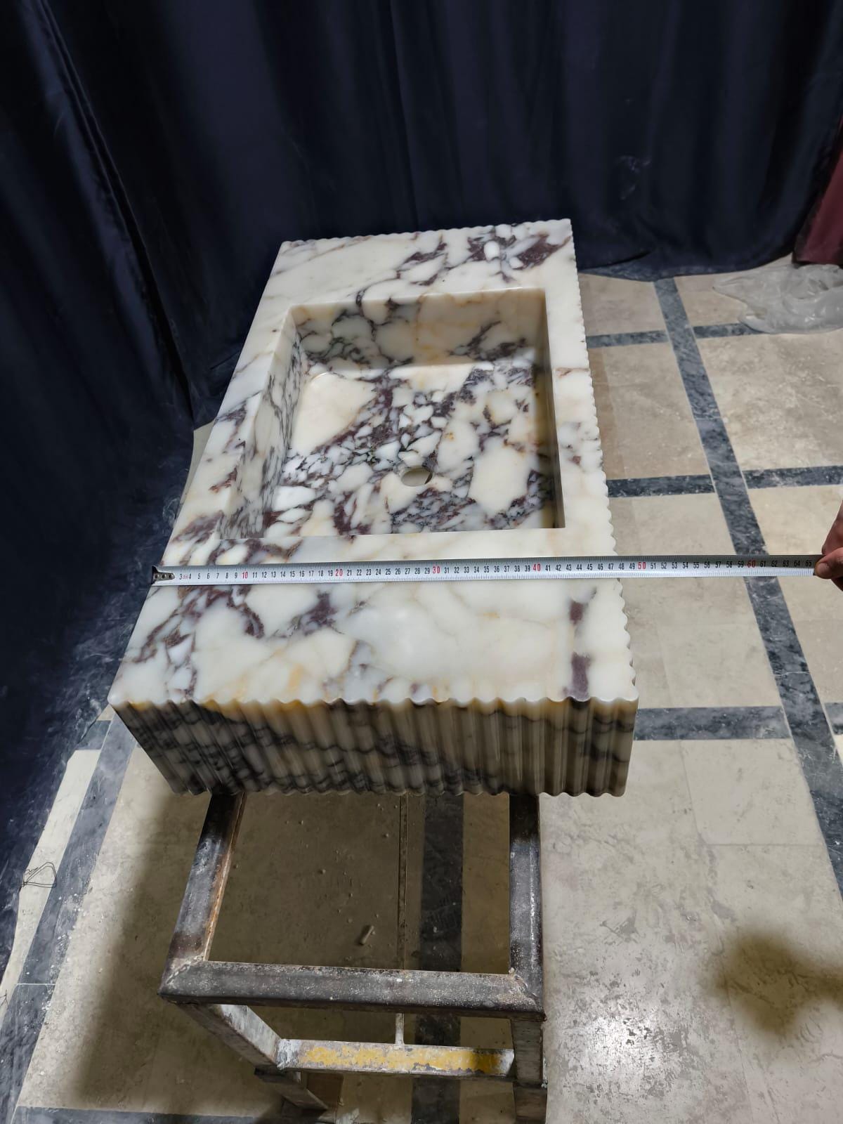 Calacatta Viola Marble Sink
